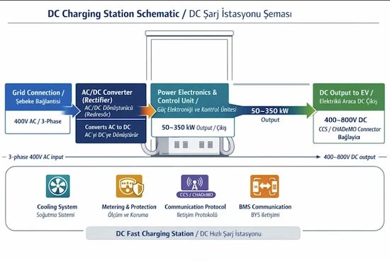 DC Charging Station Diagram